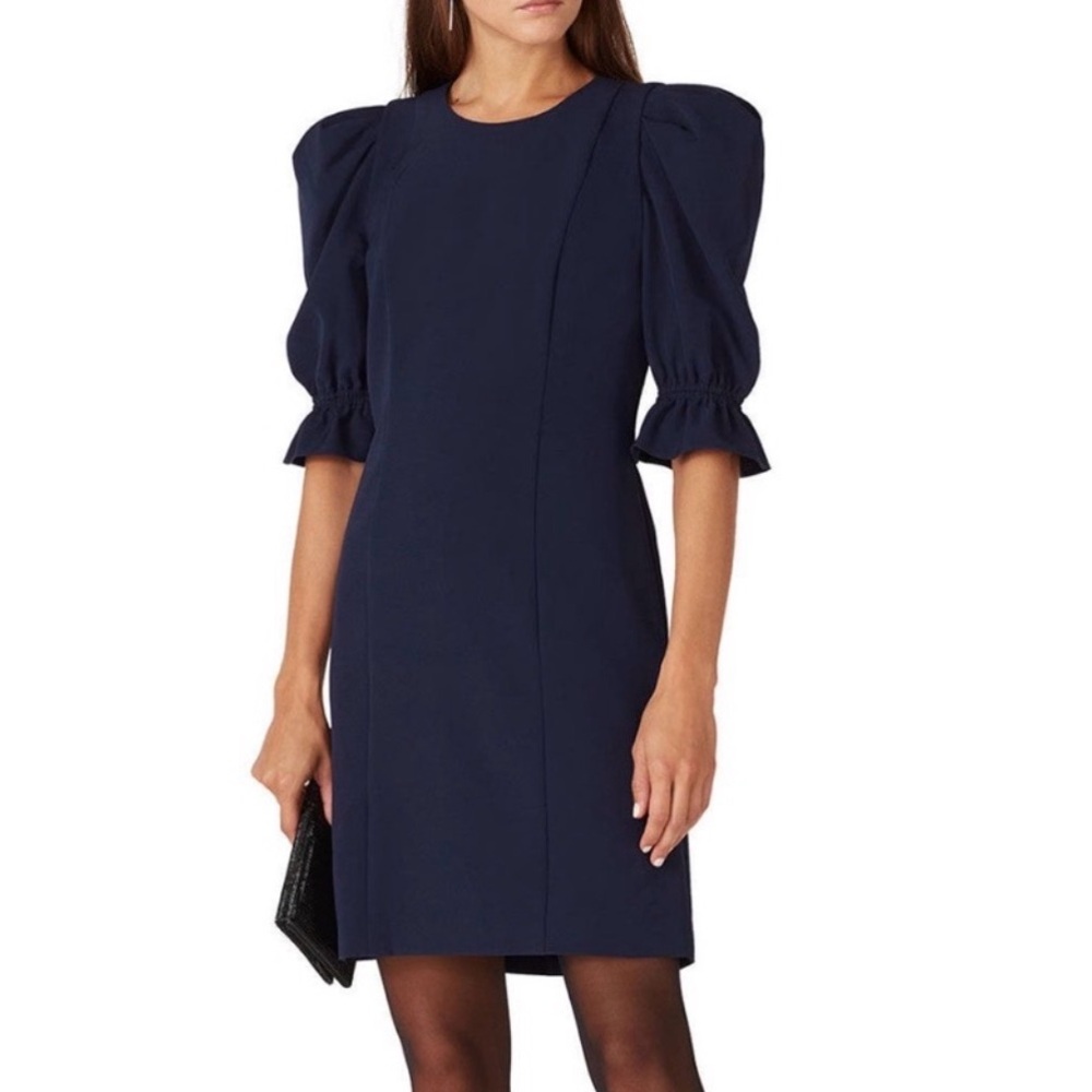 Black Halo Elsie Dress Size 16 Blue